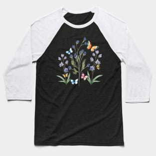 Flowers and butterflies Baseball T-Shirt